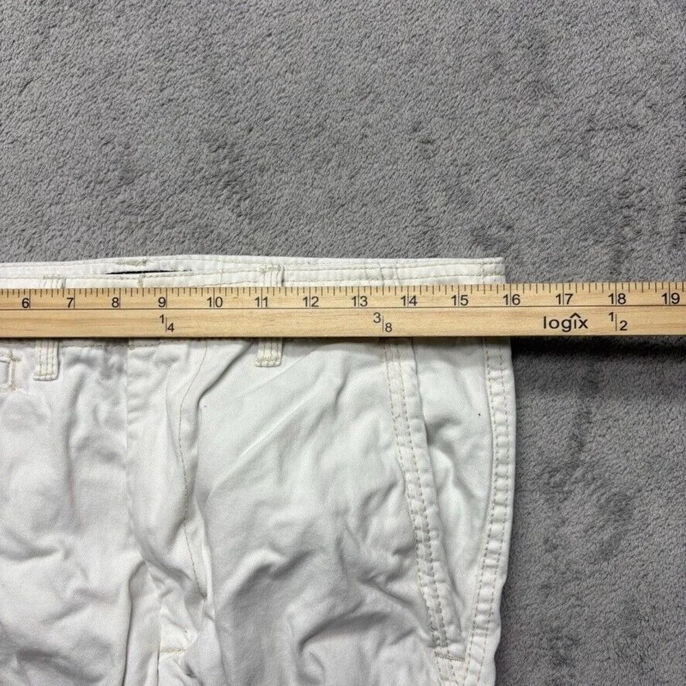 National Outfitters Flat Front Chino Shorts Mens‎ White Measured 32x12 Casual